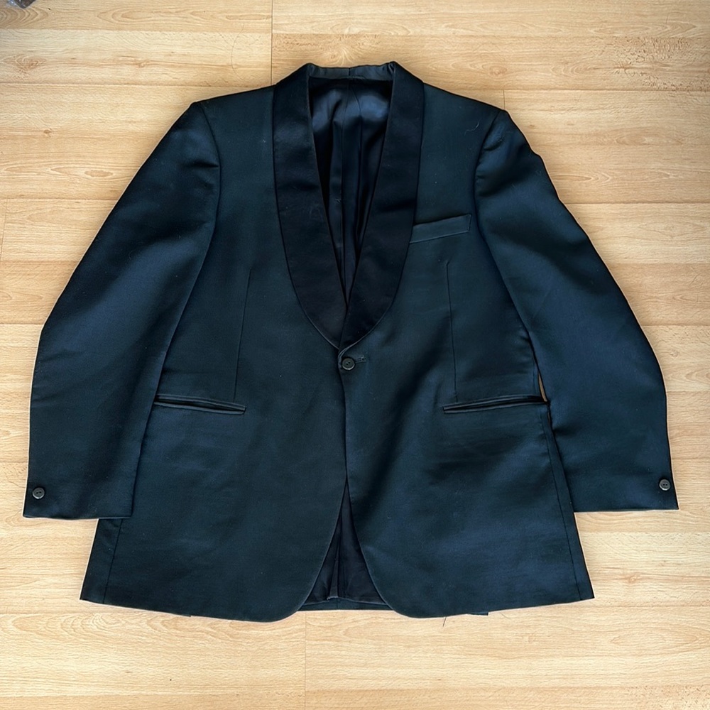 Vintage tuxedo jacket and bow ties - as is